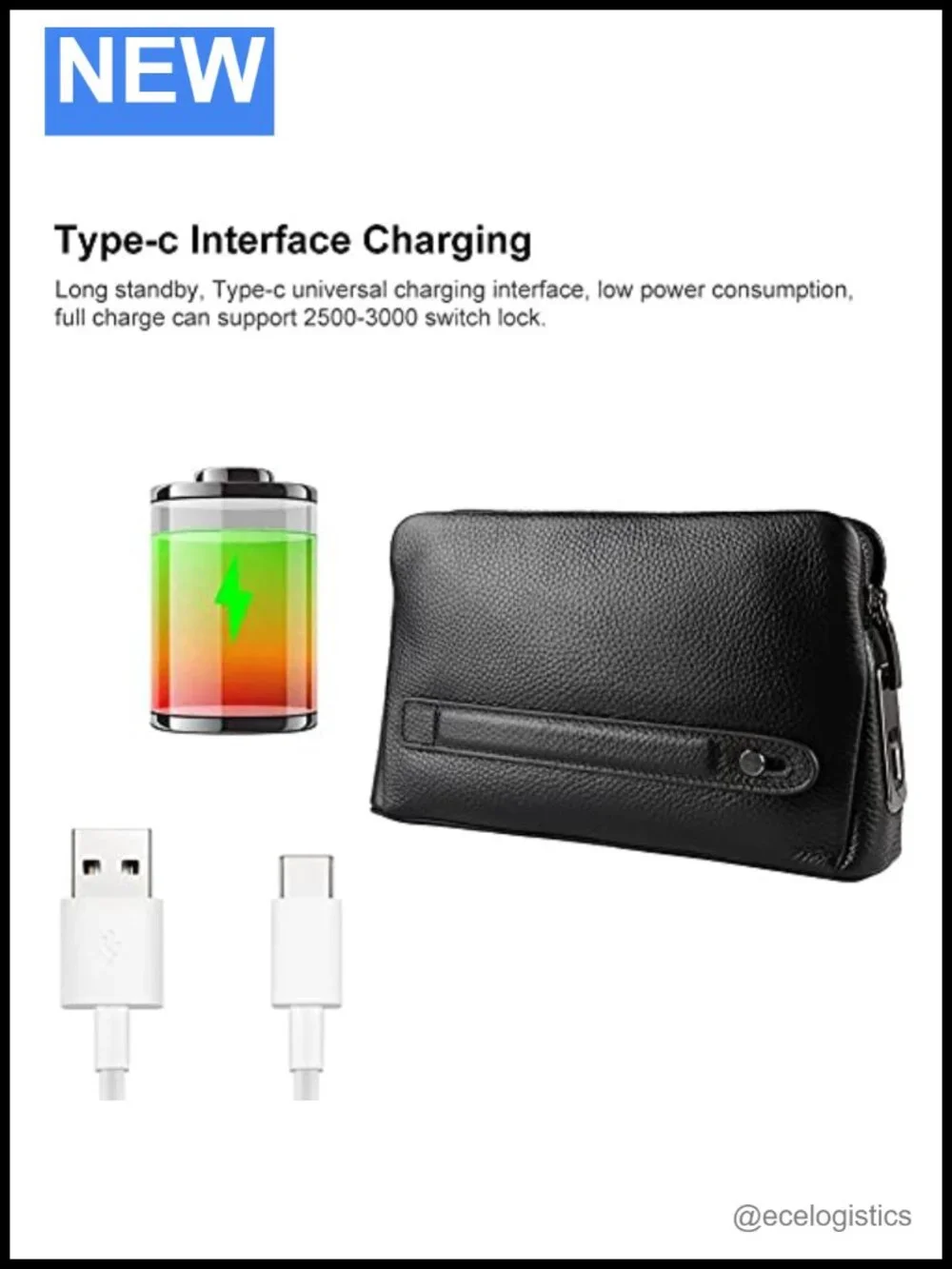 Smart Fingerprint Wallet for Men Women, Leather RFID Blocking Anti Theft Bifold